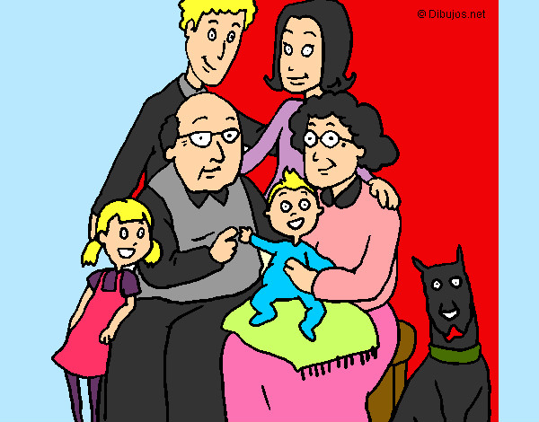 Desenho Família pintado por wevertonhe