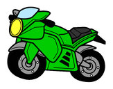 Desenho Moto esportiva pintado por gabryel