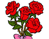 Desenho Ramo de rosas pintado por camilasant