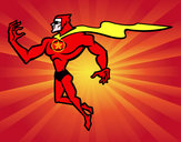 Desenho Super herói poderoso pintado por cristian1