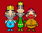 Desenho Os Três Reis Magos pintado por jujulinda