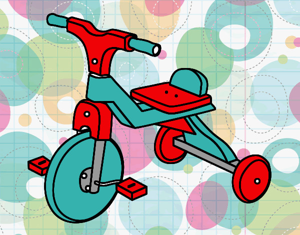 Desenho Triciclo infante pintado por danidan