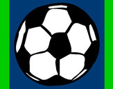 Desenho Bola de futebol pintado por vitorcely