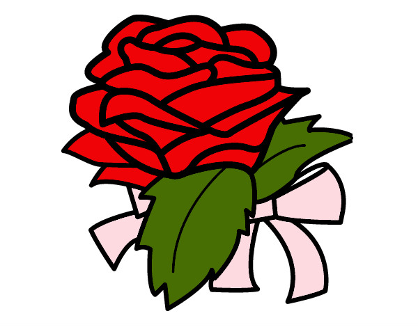 Desenho Rosa, flor pintado por kayla