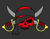 Desenho Símbolo pirata pintado por rodrigobat
