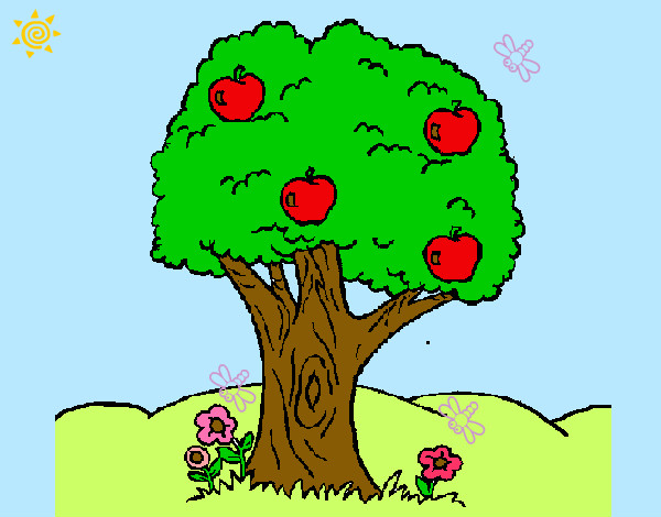 Desenho Macieira  pintado por dudi123