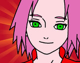 Desenho Sakura Haruno red pintado por Lady