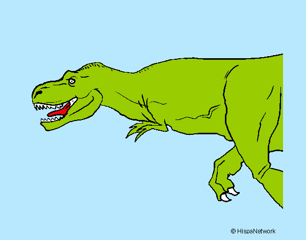 Desenho Tiranossaurus Rex pintado por thaissa