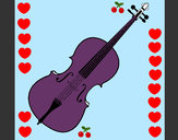 Desenho Violino pintado por isay