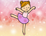 Desenho Bailarina de balé pintado por Dudinha5