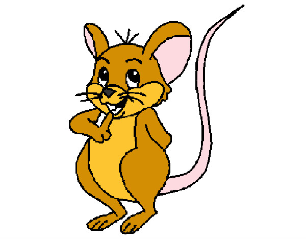 Desenho Rato pintado por gatinha14