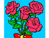 Desenho Ramo de rosas pintado por Ritap