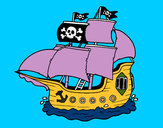 Desenho Barco pirata pintado por LucaManz