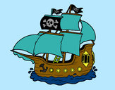 Desenho Barco pirata pintado por LucaManz