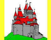 Desenho Castelo medieval pintado por HShneider