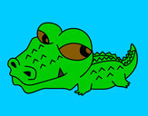 Desenho Crocodilo pequeno pintado por LucaManz