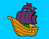 Desenho Embarcação piratas pintado por LucaManz