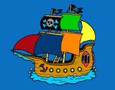 Desenho Barco pirata pintado por StefanoBar