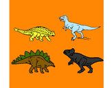 Desenho Dinossauros de terra pintado por Renantk