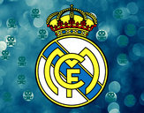Desenho Emblema do Real Madrid C.F. pintado por JoseHenry