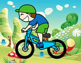 Desenho Menino ciclista pintado por MahLu