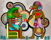 Desenho Os reis egípcios pintado por PapiSan