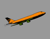 Desenho Avião no ar pintado por vitorcely