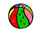 Desenho Bola de basquete pintado por johanna