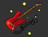 Desenho Guitarra e estrelas pintado por jhonatan9