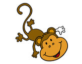 Desenho Macaco encantador pintado por aloagyn