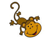 Desenho Macaco encantador pintado por aloagyn