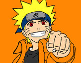 Desenho Naruto alegre pintado por jhonatan9