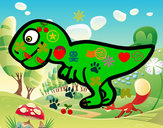 Desenho Tiranossauro rex jovem  pintado por danielroz