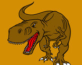 Desenho Tiranossaurus Rex aborrecido pintado por lindos