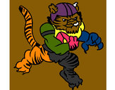 Desenho Jogador tigre pintado por alejandro2