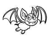 Desenho Morcego - vampiro pintado por jokas