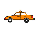 Desenho Taxi pintado por istefany