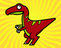 Desenho de Velociraptores para colorear