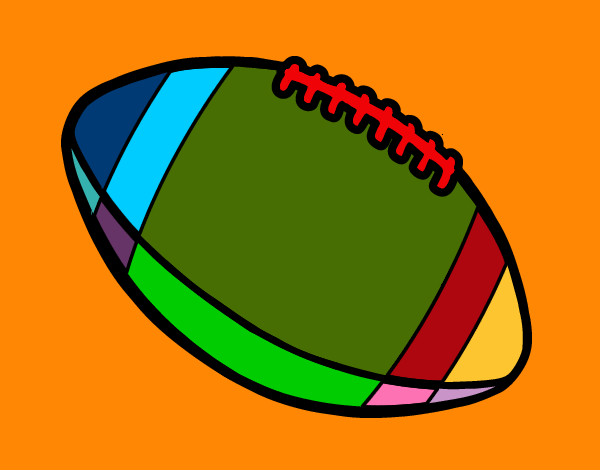 Desenho Bola de futebol americano. pintado por denio