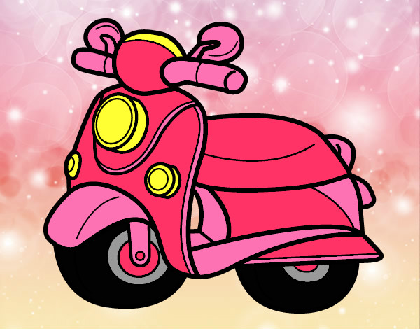 Desenho Motocicleta Vespa pintado por gloriaa