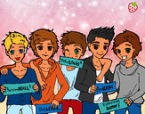 Desenho Os meninos do One Direction pintado por Suulaia