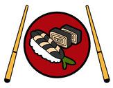 Desenho Placa de Sushi pintado por luan22