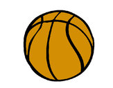 Desenho Bola de basquete pintado por cibil