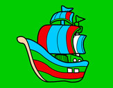 Desenho Embarcação piratas pintado por juanlivia