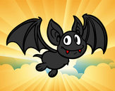 Desenho Morcego - vampiro pintado por luky