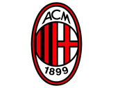 Desenho Emblema do AC Milan pintado por Hurlebaus