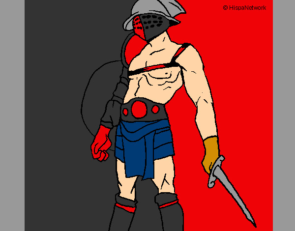 Desenho Gladiador pintado por yurilima15