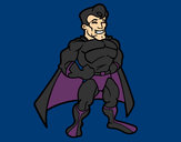 Desenho Super-herói musculoso pintado por Erisson