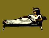 Desenho Cleopatra caída pintado por ImShampoo