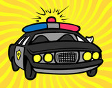 Desenho Carro de polícia pintado por midezew